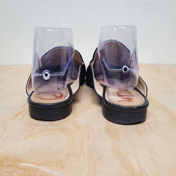 Sam Edelman Black Leather Slip-on Loafers Size 8M - Picture 6 of 10